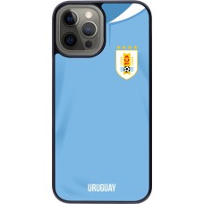 iPhone 12 Pro Max Case Hülle - Uruguay 2022 personalisierbares Fussballtrikot
