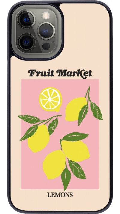Coque iPhone 12 Pro Max - Fruit market lemons 2026