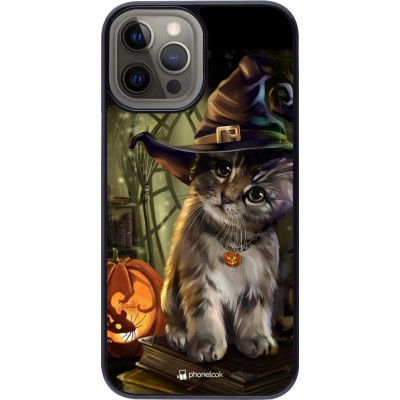 Coque iPhone 12 Pro Max - Halloween 21 Witch cat
