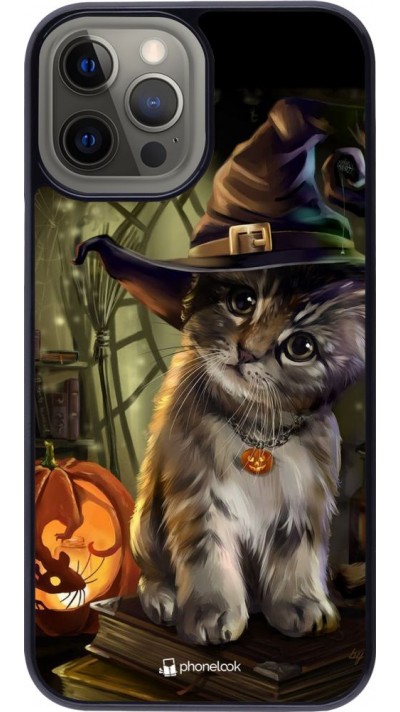 Coque iPhone 12 Pro Max - Halloween 21 Witch cat
