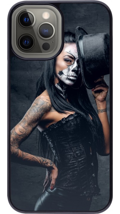 Coque iPhone 12 Pro Max - Halloween 22 Tattooed Girl