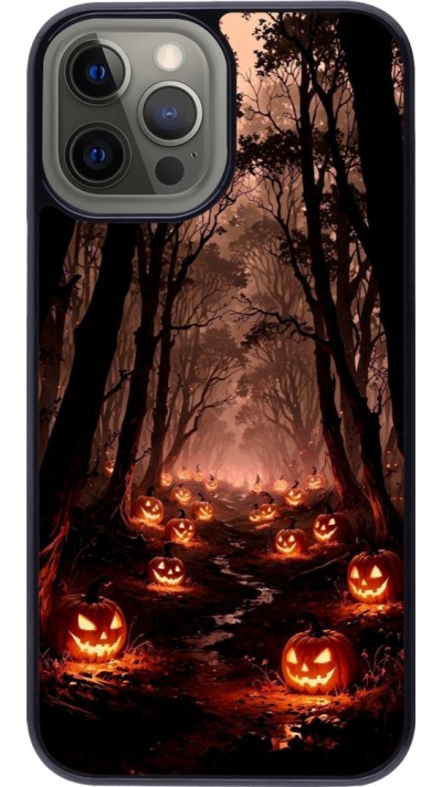 iPhone 12 Pro Max Case Hülle - Halloween 2025 Road of Terrifying Pumpkins