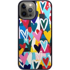Coque iPhone 12 Pro Max - Joyful Hearts