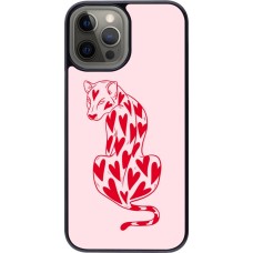 Coque iPhone 12 Pro Max - Leopard with hearts 2026