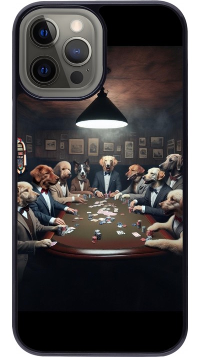 iPhone 12 Pro Max Case Hülle - Die Pokerhunde