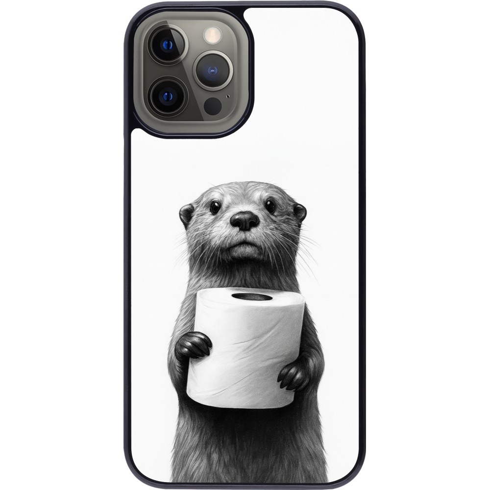 iPhone 12 Pro Max Case Hülle - Otter Toilettenpapier