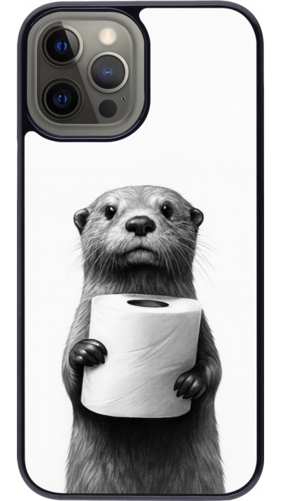 iPhone 12 Pro Max Case Hülle - Otter Toilettenpapier