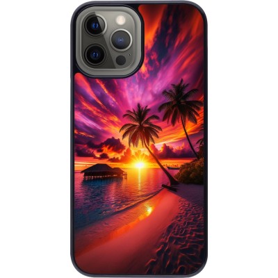 iPhone 12 Pro Max Case Hülle - Malediven Abenddämmerung Glückseligkeit