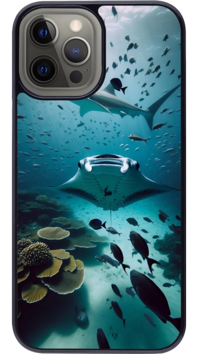 Coque iPhone 12 Pro Max - Manta Lagon Nettoyage