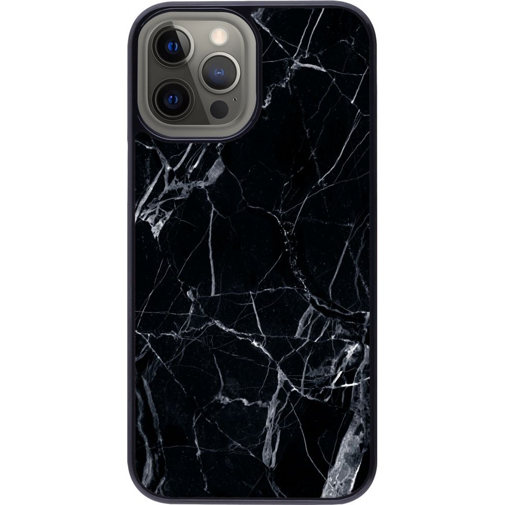 Coque iPhone 12 Pro Max - Marble Black 01