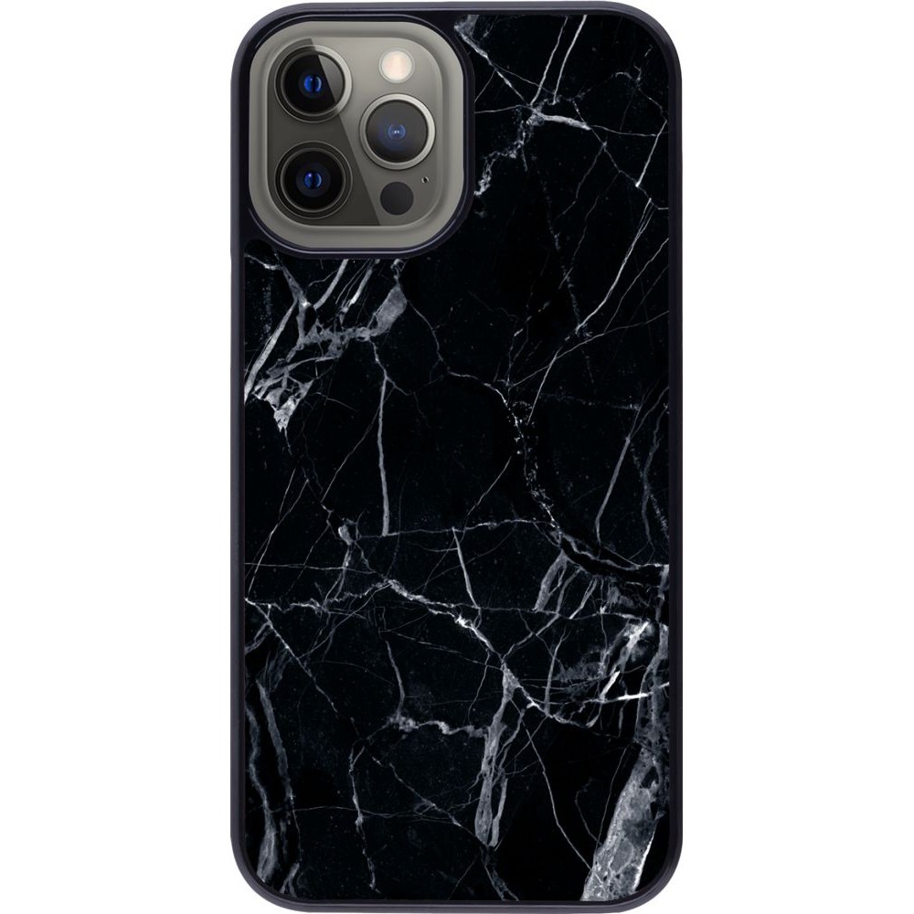 Hülle iPhone 12 Pro Max - Marble Black 01