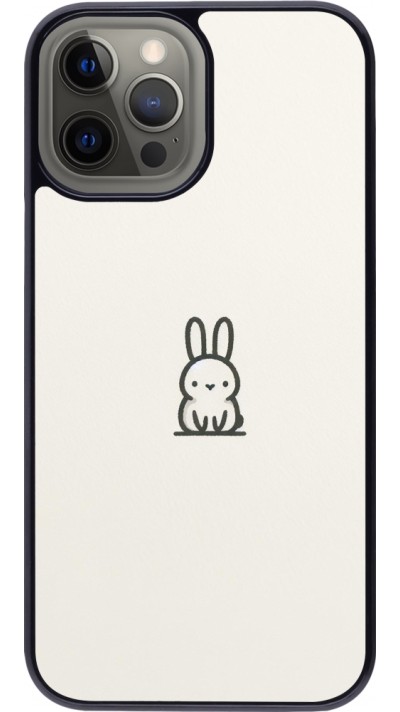 Coque iPhone 12 Pro Max - Minimal bunny cutie