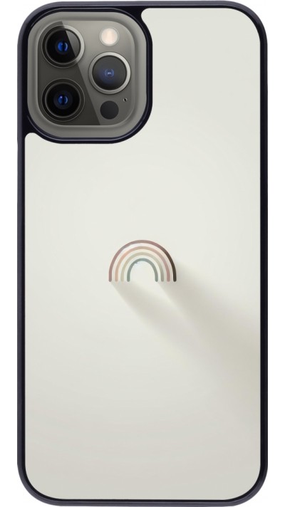 iPhone 12 Pro Max Case Hülle - Mini Regenbogen Minimal