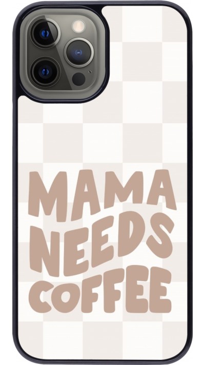 Coque iPhone 12 Pro Max - Mom 2024 Mama needs coffee