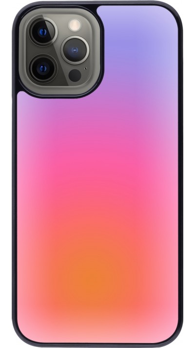 iPhone 12 Pro Max Case Hülle - Orange Pink Blue Gradient