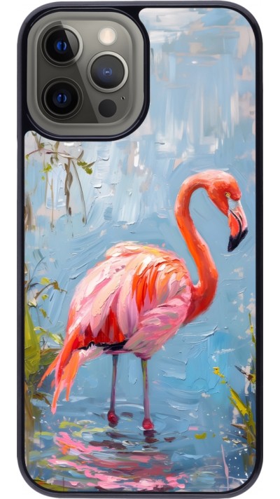 iPhone 12 Pro Max Case Hülle - Paint Flamingo iPhone 12 Pro Max Case Hülle - Paint Flamingo