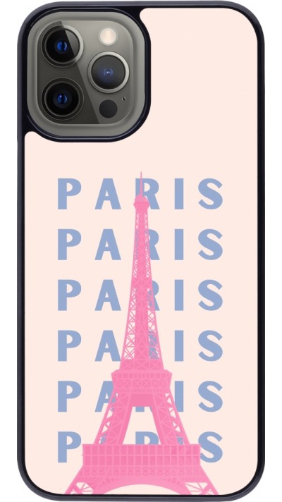 iPhone 12 Pro Max Case Hülle - Paris Pink Print iPhone 12 Pro Max Case Hülle - Paris Pink Print