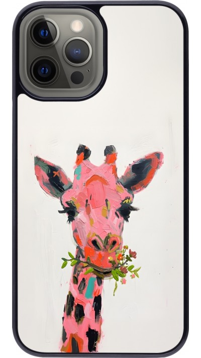 iPhone 12 Pro Max Case Hülle - Pink Girafe Paint iPhone 12 Pro Max Case Hülle - Pink Girafe Paint