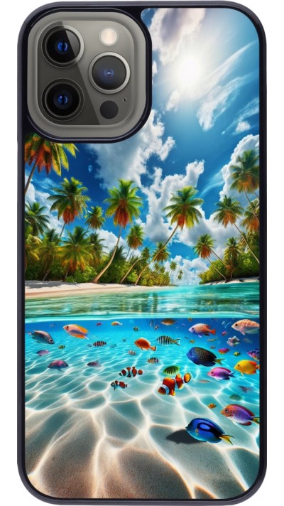 Coque iPhone 12 Pro Max - Plage Paradis