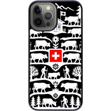 Coque iPhone 12 Pro Max - Poya Suisse 3 noir