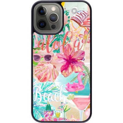 Coque iPhone 12 Pro Max - Preppy Collage Aloha