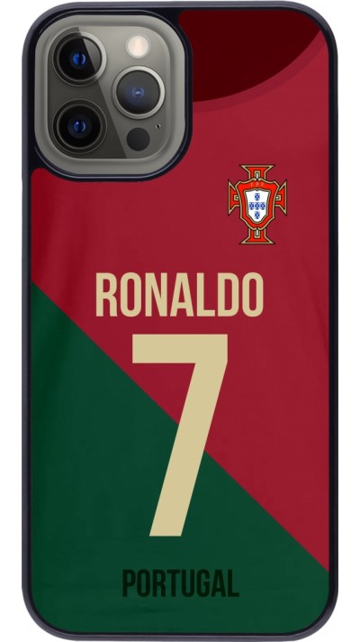 Coque iPhone 12 Pro Max - Football shirt Ronaldo Portugal
