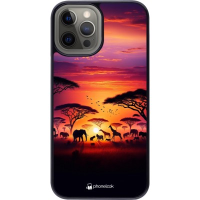 Coque iPhone 12 Pro Max - Safari sunset wildlife