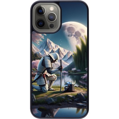 iPhone 12 Pro Max Case Hülle - Samurai Katana Mond