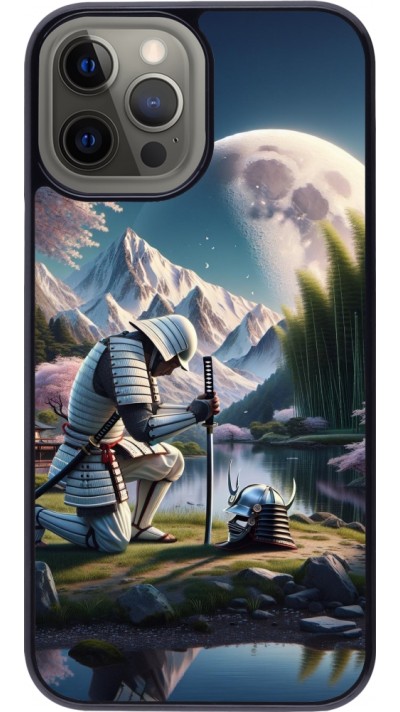 Coque iPhone 12 Pro Max - Samurai Katana Lune