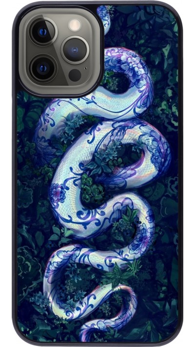 Coque iPhone 12 Pro Max - Serpent Blue Anaconda