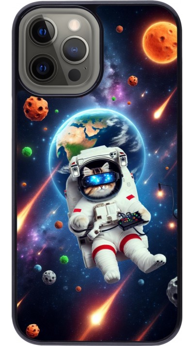 Coque iPhone 12 Pro Max - VR SpaceCat Odyssey