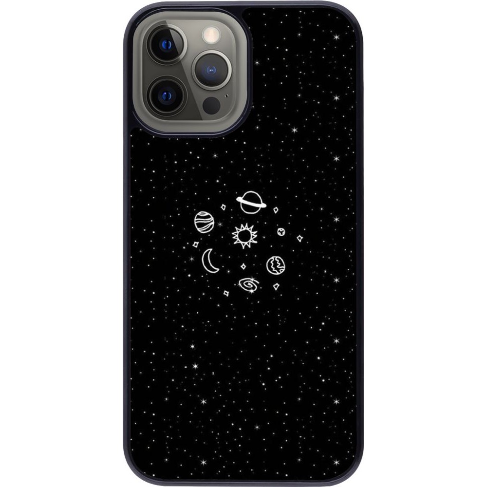 Coque iPhone 12 Pro Max - Space Doodle
