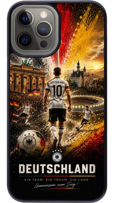 Coque iPhone 12 Pro Max - Football Allemagne splash 2026