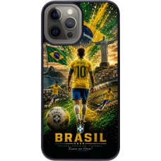 Coque iPhone 12 Pro Max - Football Brésil splash 2026
