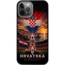 Coque iPhone 12 Pro Max - Football Croatie splash 2026