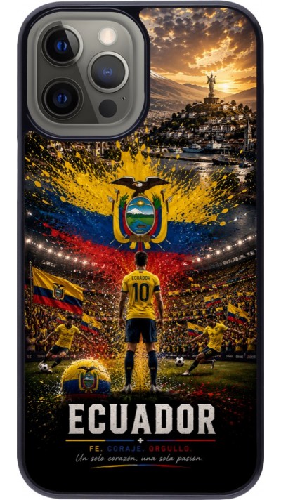 Coque iPhone 12 Pro Max - Football Équateur splash 2026