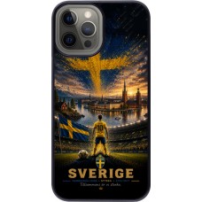 Coque iPhone 12 Pro Max - Football Suède splash 2026