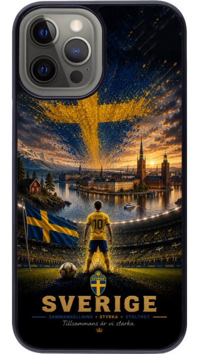 Coque iPhone 12 Pro Max - Football Suède splash 2026