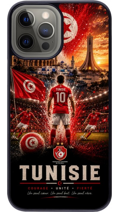 Coque iPhone 12 Pro Max - Football Tunisie splash 2026