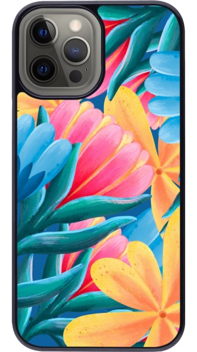 iPhone 12 Pro Max Case Hülle - Spring 23 colorful flowers