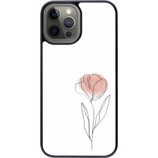 iPhone 12 Pro Max Case Hülle - Spring 23 minimalist flower