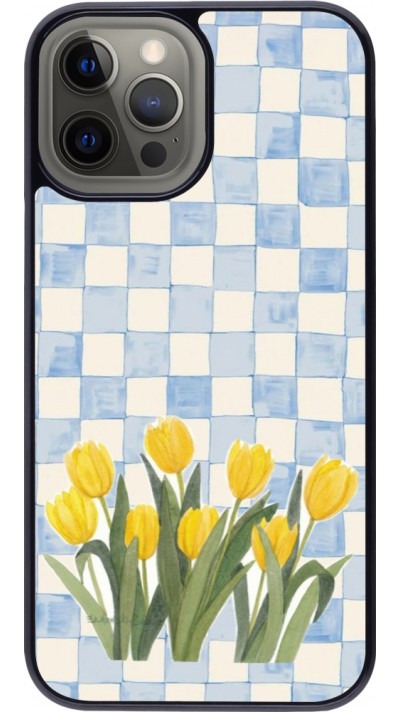 iPhone 12 Pro Max Case Hülle - Blue vichy tulips Spring 2026