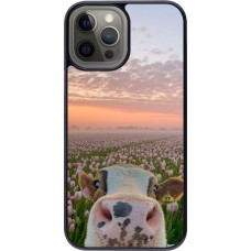 iPhone 12 Pro Max Case Hülle - Cow with tulips Spring 2026