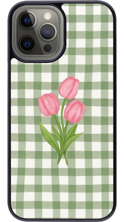 iPhone 12 Pro Max Case Hülle - Green vichy tulips Spring 2026