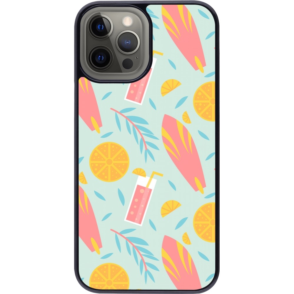 iPhone 12 Pro Max Case Hülle - Summer 2025 Pattern citron