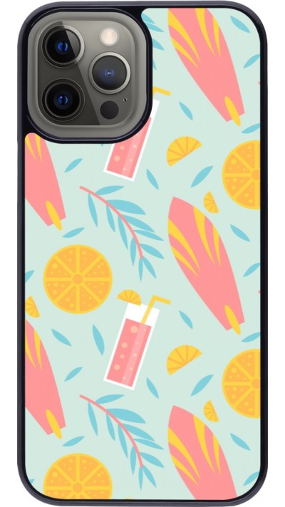 Coque iPhone 12 Pro Max - Summer 2025 Pattern citron