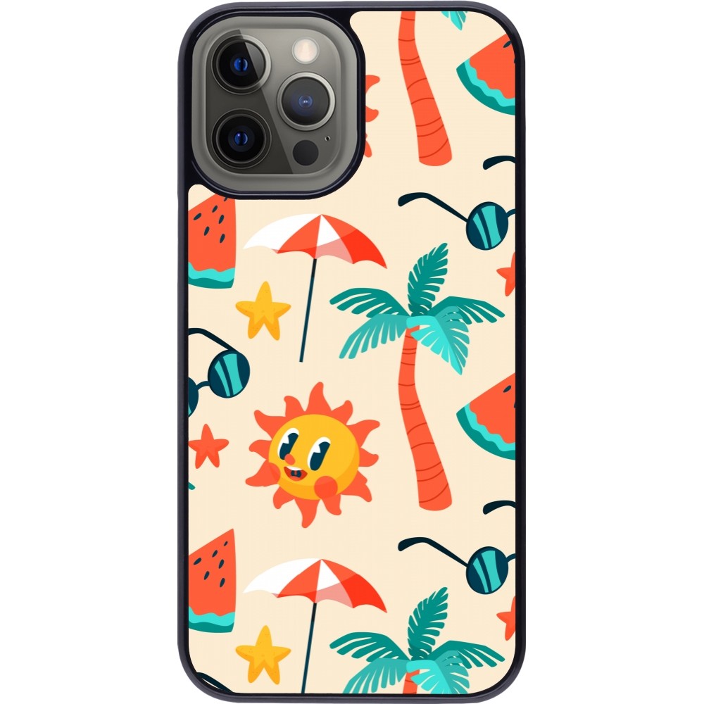 iPhone 12 Pro Max Case Hülle - Summer 2025 Pattern soleil