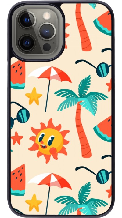 Coque iPhone 12 Pro Max - Summer 2025 Pattern soleil