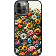 iPhone 12 Pro Max Case Hülle - Sommer Blumenmuster