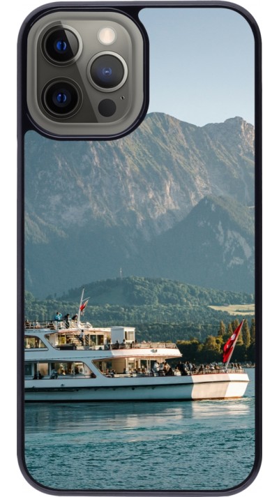 iPhone 12 Pro Max Case Hülle -  Nationalfeiertag Schweiz Bateau Leman